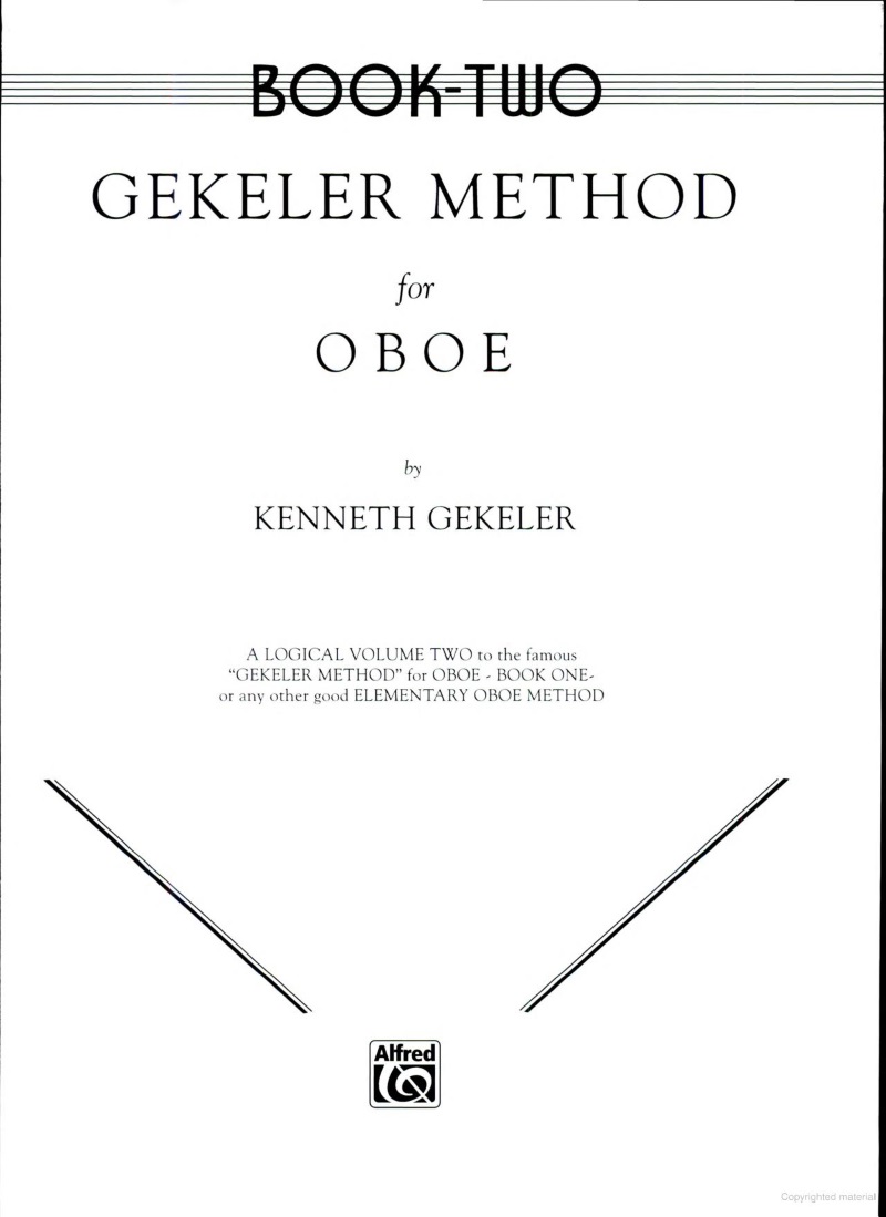 Gekeler Method for Oboe Book Two