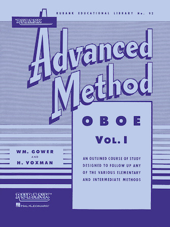Rubank Advanced Method for Oboe Vol. 1 by Wm. Gower and H. Voxman